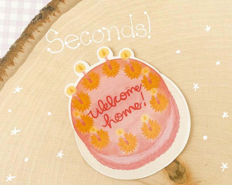 Welcome Home Vinyl Die Cut Sticker Cottagecore Stickers Cute Stickers Decorative Stickers Kawaii Stickers
