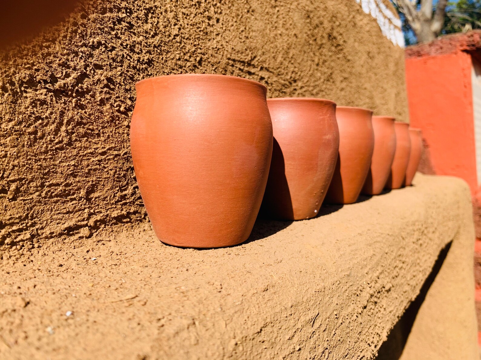 India Clay Tea Cup Set of 12 Brown Plain Handmade Indian Etsy