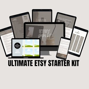 ETSY STARTER KIT | Ultimate Guide To Starting An Etsy Shop, Etsy Shop Bundle, Etsy Ebook, How To Sell On Etsy, Etsy Guide Mrr Plr, Digital