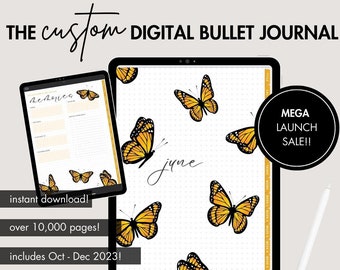 Custom Digital Bullet-Journal | Best Digital Planner, 2024 Digital Planner, GoodNotes Planner, iPad BulletJournal, iPad Planner, 2024 Bujo