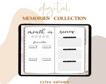 Digitales Journal *Zusatz* | MEMORIES KOLLEKTION | Digitale Erinnerungen Journal | Digitaler Planer | Eine Zeile pro Tag | Digitales Fotoalbum