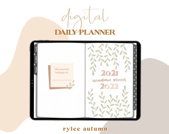 DIGITAL ACADEMIC PLANNER 2021-2022 | Digital bujo Journal | Goodnotes Planner | IPad Academic Planner | IPad Planner Notability