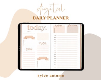 DIGITALER TAGESPLANER | Digitales Bullet Journal | IPad Planer | Goodnotes Tagesplaner | IPad Bullet Journal, IPad Planner Notability