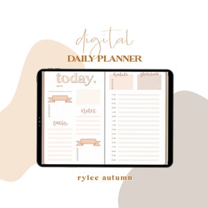 DIGITAL DAILY PLANNER | Digital Bullet Journal | IPad Planner  | Goodnotes Daily Planner | IPad Bullet Journal, IPad Planner Notability