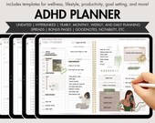 ADHD Digital Planner, Undated Digital Planner, Digital ADHD Planner, Best GoodNotes Planner, Undated iPad Planner, Neurodivergent Planner