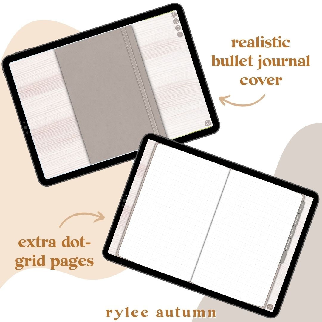 DIGITAL BULLET JOURNAL | Customizable Digital Planner | Customizable ...