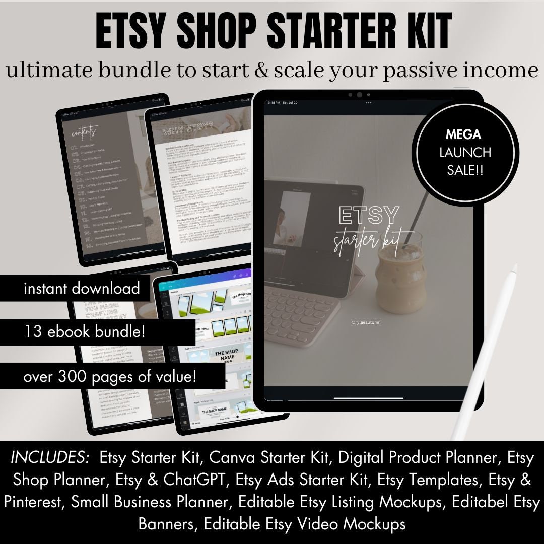ETSY STARTER KIT | Ultimate Guide to Starting an Etsy Shop, Etsy Shop ...