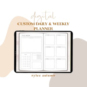 DIGITALES BULLET JOURNAL | Personalisierbarer Digitaler Planer | Anpassbarer Wochenplaner | Digitaler Tagesplaner | Goodnotes Planner IPad Planner