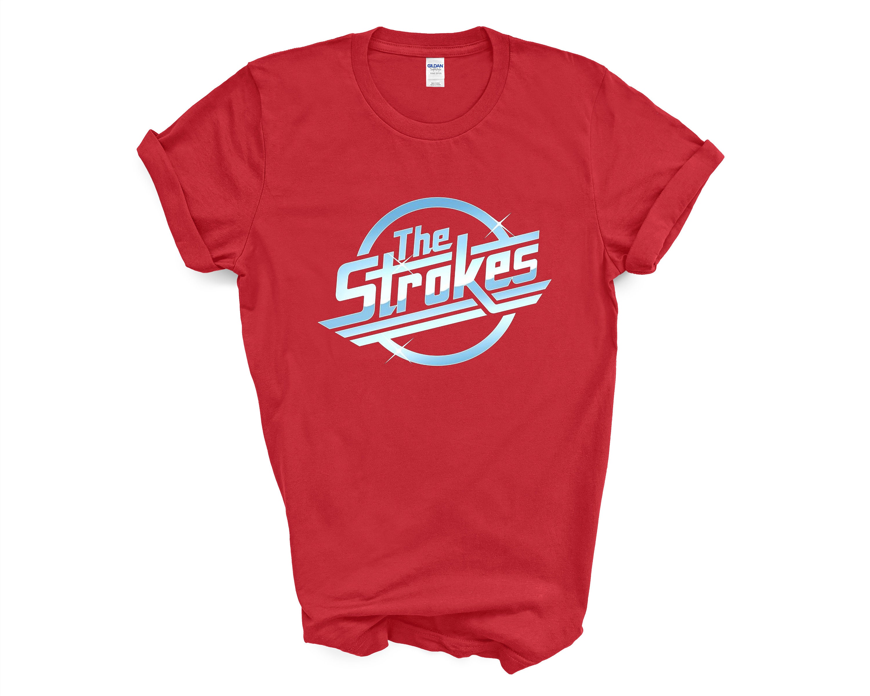 The Strokes Logo TShirt The Strokes Rock Band Mens and Etsy