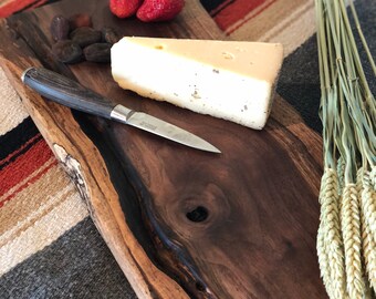 Charcuterie board, Rustic, Live edge, black walnut, aged, cutting board, cheese board, chopping block, handcrafted, Valentine's day, custom
