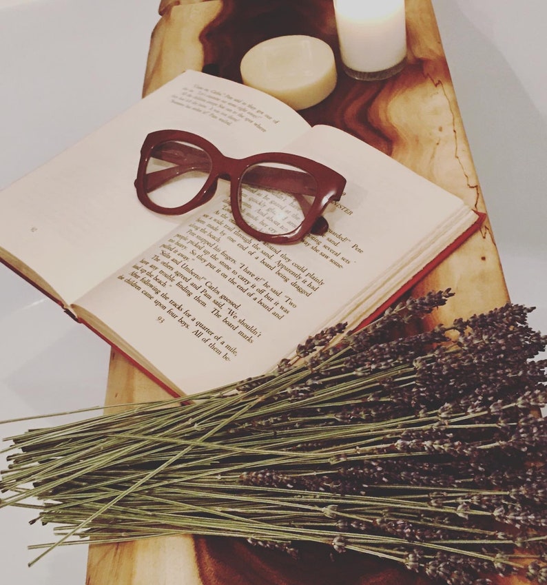 Walnut Bath Caddy Bath Tray Live Edge Self Care Unique Etsy