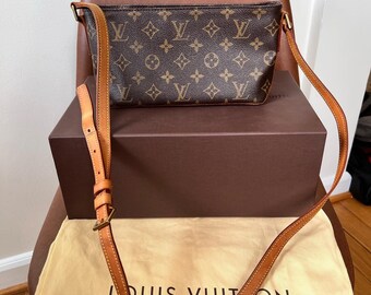 Authentic Louis Vuitton Monogram Trotter shoulder bag/ crossbody