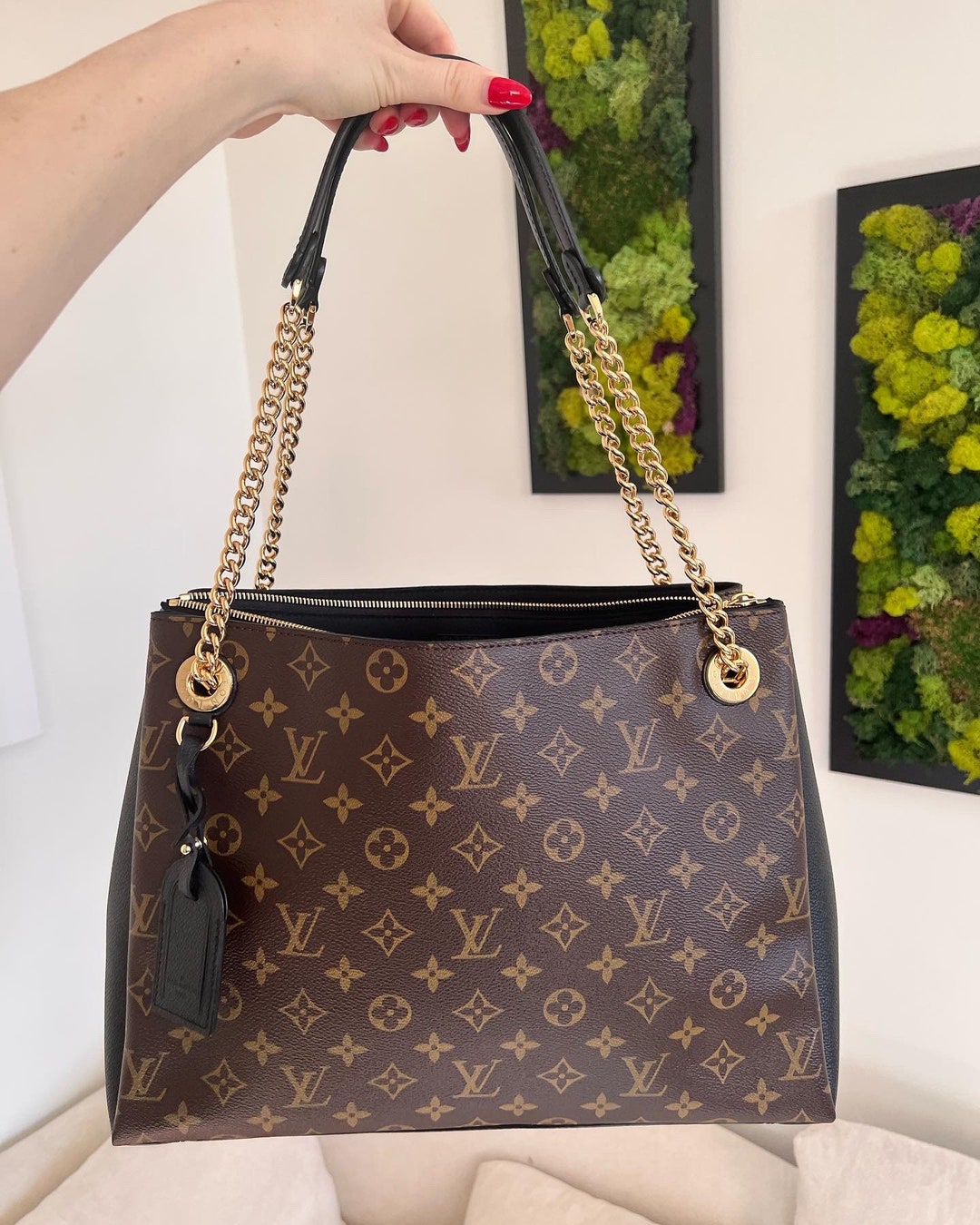 Authentic Louis Vuitton Surene MM Monogram/noir Shoulder Tote - Etsy