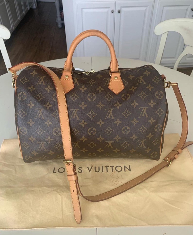 Authentic Louis Vuitton Monogram Speedy 35 Bandouliere | Etsy