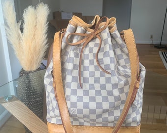 Authentic Louis Vuitton Damier Azur Noe shoulder bag