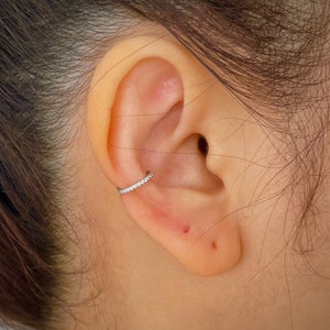 16g Conch Piercing - Nose Ring - Conch Ring - Septum Ring - Rose Gold Daith Earrings