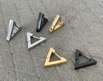 Hollow Triangular Hoop Earrings Geometric Disc Wafer Bead Triangular Dangle Drop Earrings for Women Girls Fashion Jewelry Gifts Hollow Triangular Hoop Earrings Geometric Disc Wafer Bead Triangular Dangle Drop Earrings for Women Girls Fashion Jewelry Gifts