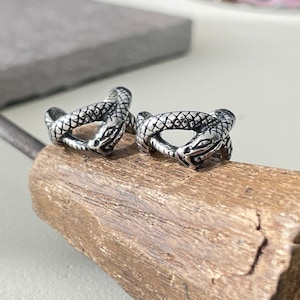 Goth Snake Ear Cuff - Ear Cuff No Piercing - Snake Earrings - Unisex Jewelry