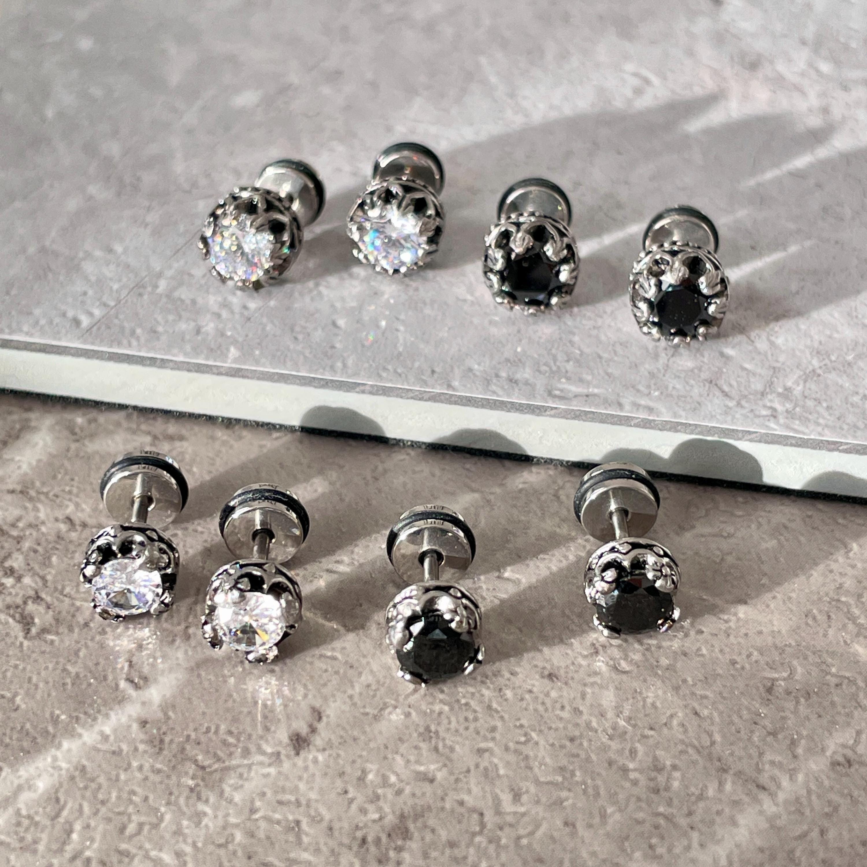 Nuevo! Pendient Vintage De Plata 925 Para Hombre Y Mujer, Aret De