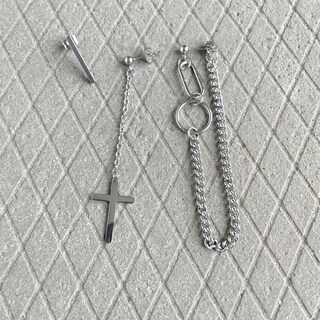 Set Di 4 Paia Di Orecchini A Croce Aroncent – Unisex, Stile Punk, In Acciaio Inossidabile, Anallergici, Con Sacchetto Velluto