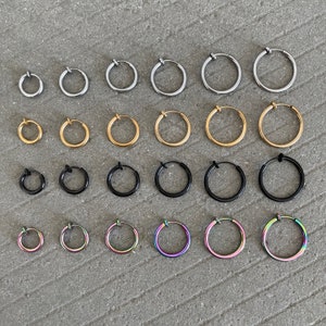 Daily Clip On Earrings Comfortable Non-Pierced Hoop Earrings 2.3mm image 1