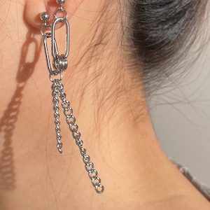Asymmetrische Ohrringe - Edelstahl Ohrringe - Geschenk für Sie
