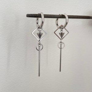 Aesthetic Dangle Earrings - Stainless Steel Earrings for Men and Women - Kpop Jewelry