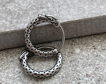 Titanium Dragon Hoop Earrings – Mythical Jewelry