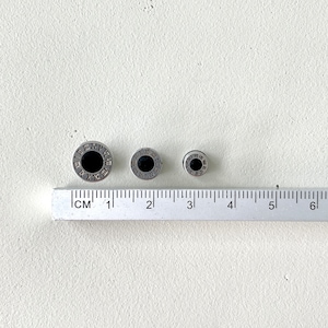 Mens Stud Earrings - Screw Back Silver and Black Studs - Fashion Jewelry for Men - Cool Guys Gift - Circle Studs