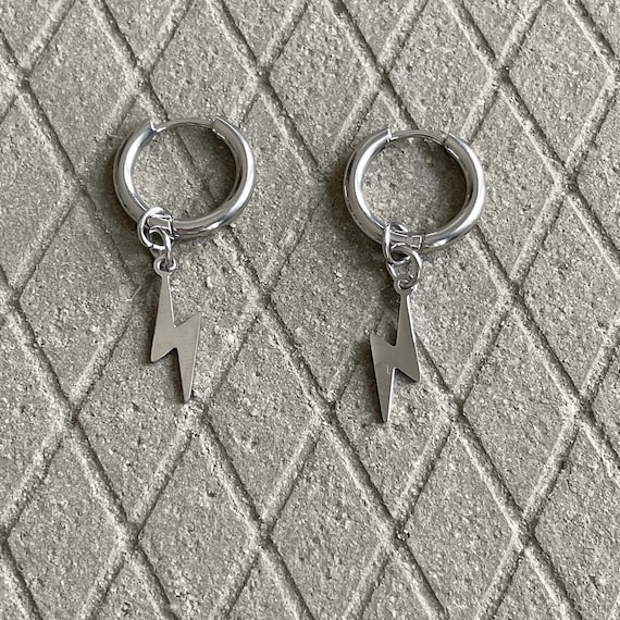 YAHPERN Orecchini Pendenti A Forma Di Fulmine – Gioielli Donna Moda Punk – Placcato Oro – 8,5 Cm – Regalo Originale - 3
