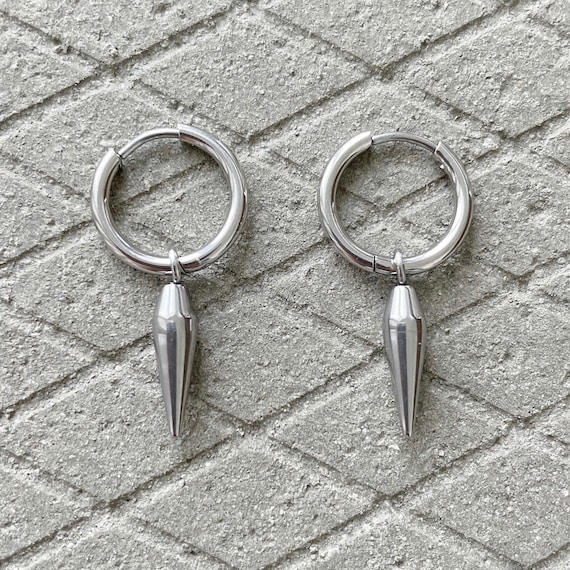 Punk shop spike earrings