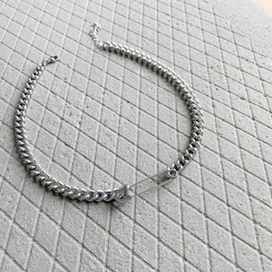 Safety Pin Necklace - Hypoallergenic Stainless Steel Grunge Necklace - Gift For Her - Charm