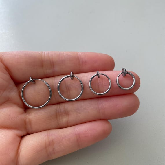 Orecchini A Cerchio Con Clip In Argento: Orecchini A Cerchio - Foto 3