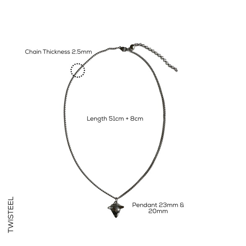 Boho Bull Head Necklace For Men-Taurus Head Pendant Necklace-Round Box Chain Pendant Necklace-Longhorn Necklace-Hipster Cow Head Pendant