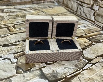 Wedding ring Wedding ring box Ring box Wood box Wood ring box Anniversary gift Engagement ring box