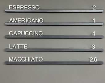 Träskenor Väggmenytavla: Bokstavstavla för café