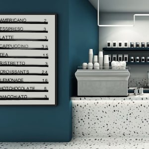 Tablero de letras de madera de cafetería Tablero de letras Menú de pared Tablero de letras de madera negra cambiable Tablero de mensajes Menú de panadero de madera Letrero de bar de cafetería