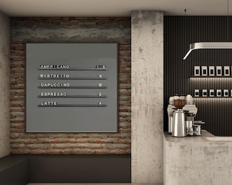 Changeable Letter Board: Vintage Style Menu Sign
