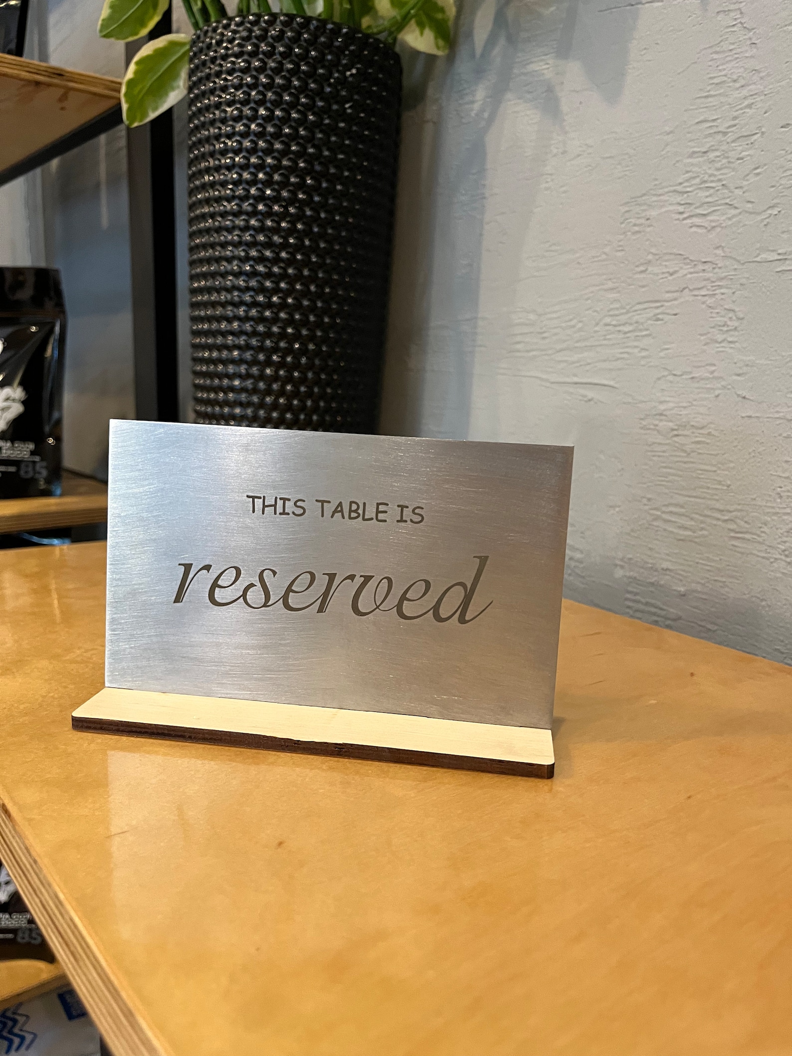 Metal Reserved Table Signs, Reserved Sign Wedding, Reserved Seating ...