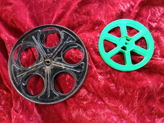 GREEN Vintage 7 Inch PLASTIC Plio Magic Small Movie Reel to