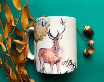 Whimsical woodland mug