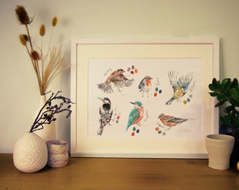 Garden Birds print