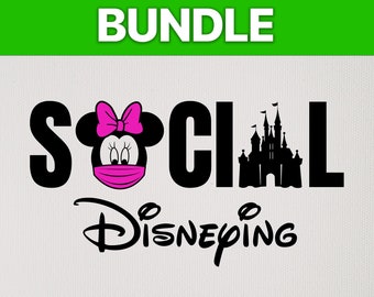 Minnie Mouse Head Quarantine Social Disneying Png Mask Wearing Png for Sublimation Digital Download Social Distancing Disney Gift