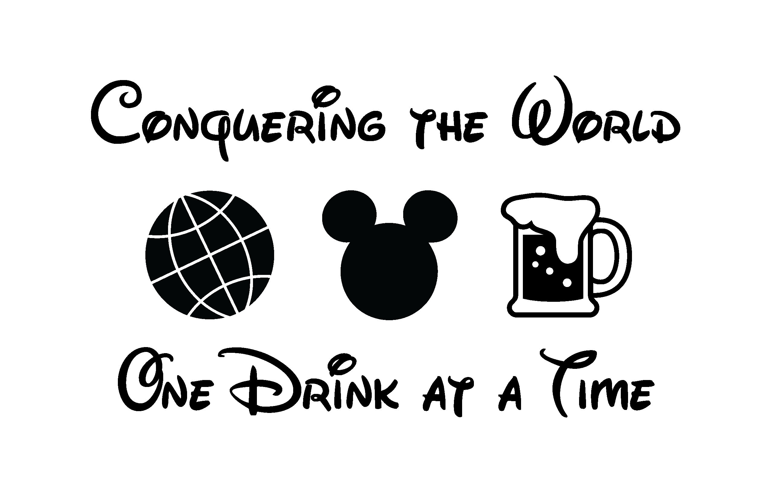 Drink Around the World Disney EPCOT World Tour Digital Etsy