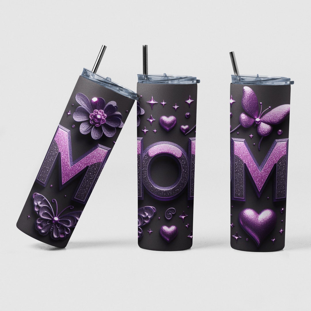MOM 20 Oz Skinny Tumbler Design | PNG Sublimation Wrap | Instant ...