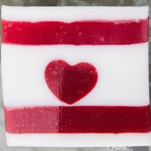 Mooie dag - Kaolin Clay Rose, Collageen en vitamine E Glycerine Soap Bar