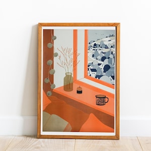 Risograph Kunstdruck COSY AUTUMN A3