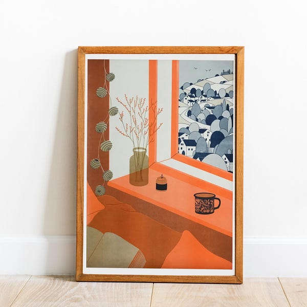 Risograph Kunstdruck COSY AUTUMN A3