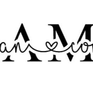 MOM SVG or Grandma SVG. All Customized to what you like. File will be emailed to you.