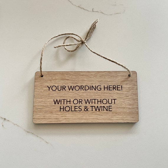 Small Personalised Sign Wooden, Custom Wood Sign, Wooden Plaque Custom, Hanging Door Sign, Personalised Room Sign, Air bnb Signs